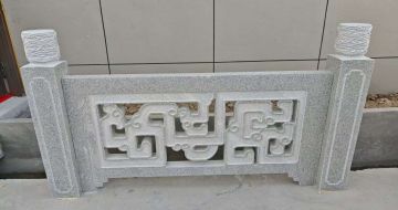 北海芝麻白河道栏杆 桥栏杆