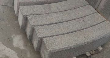 北海芝麻白弧形路牙石