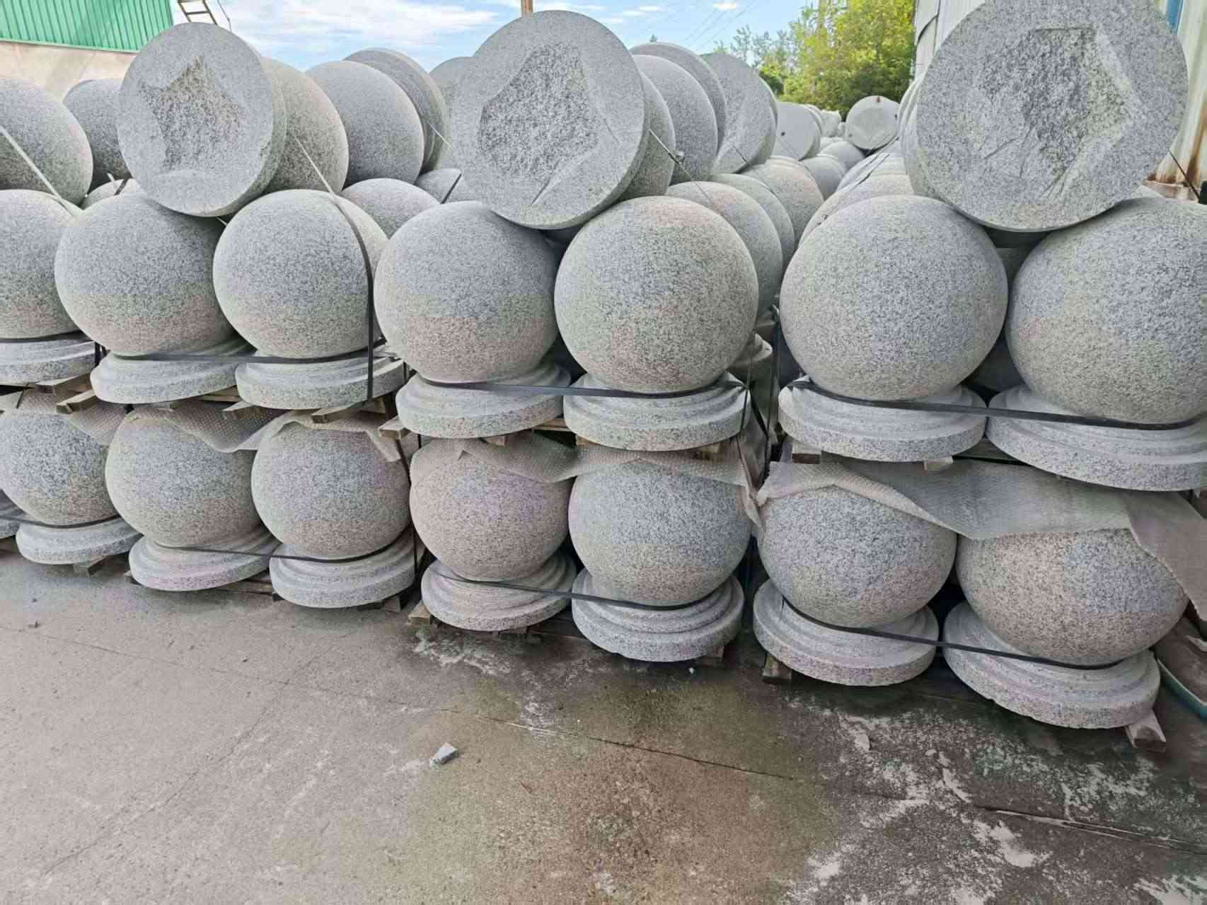 北海圆球石球挡车球