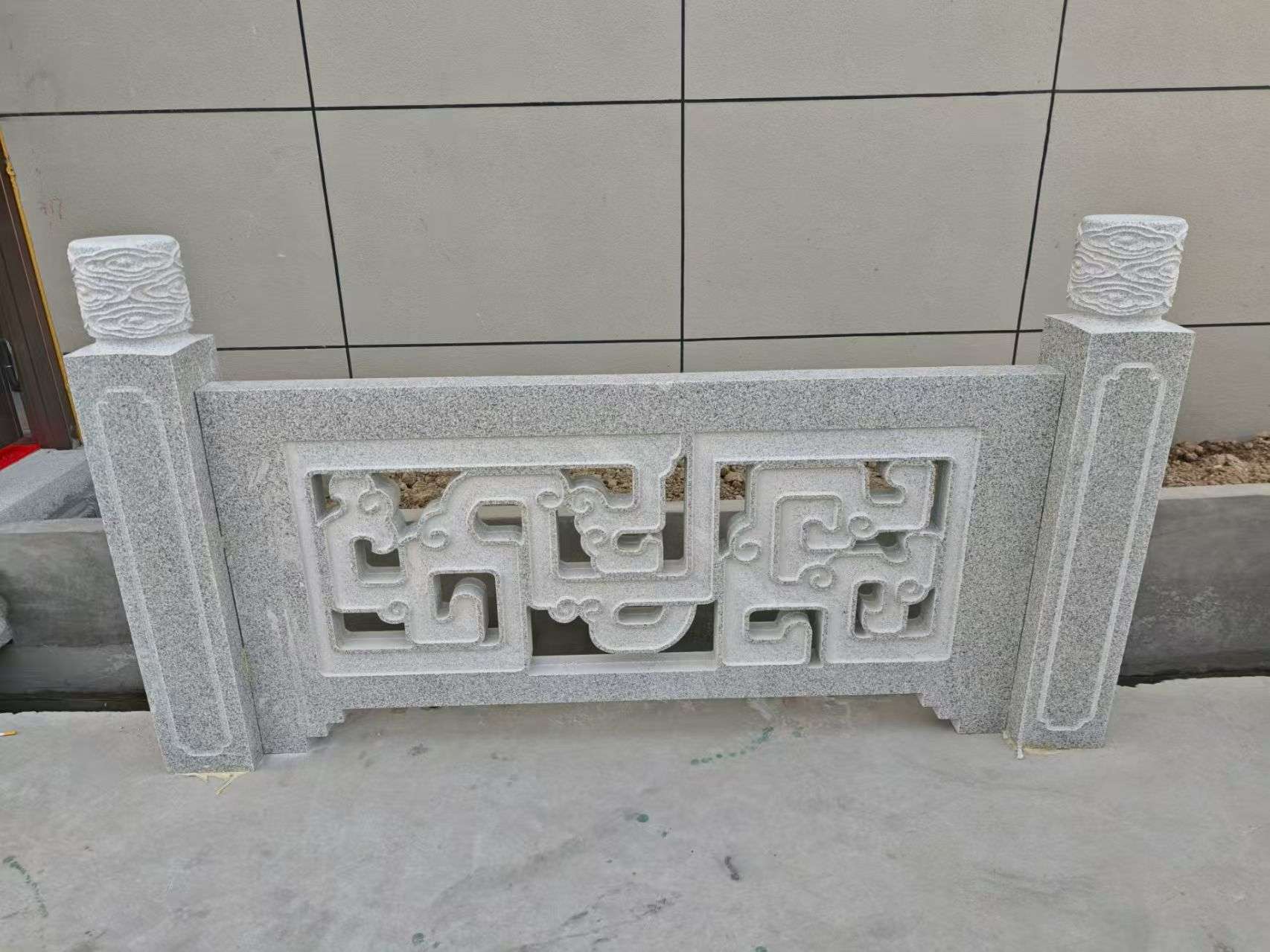 北海芝麻白河道栏杆 桥栏杆