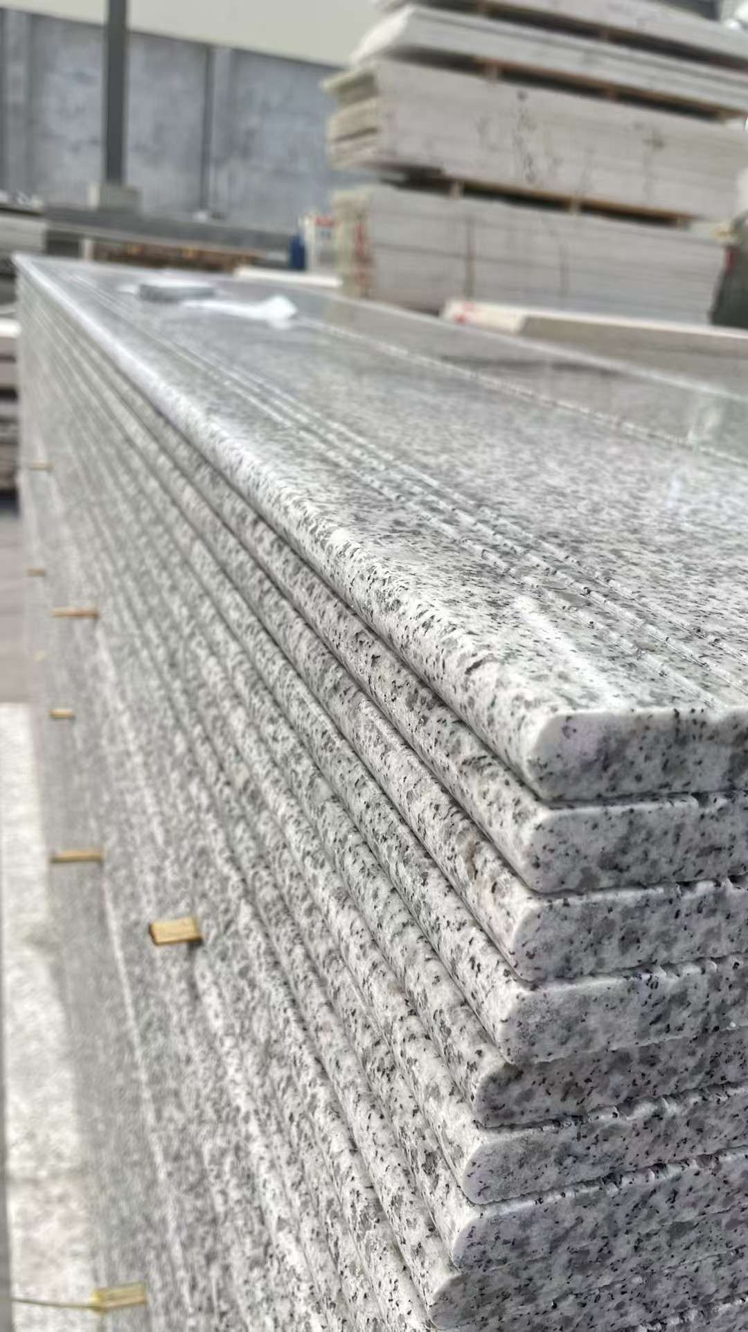 北海芝麻白楼梯踏步 花岗岩楼梯板材